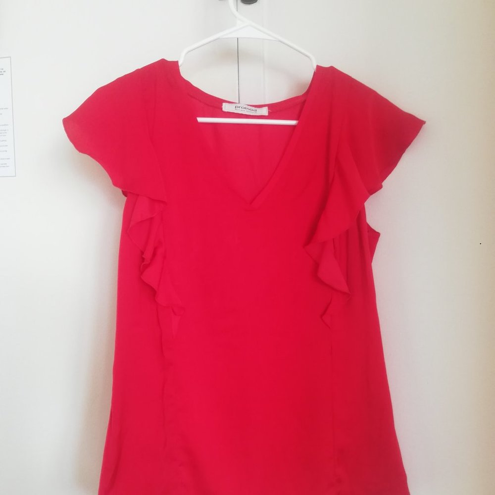 Cute red top by Promod (French brand) - medium siz